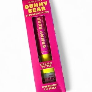 Trader Joe's Gummy Bear Lip Duo! Lip Balm Butter + Overnight Lip Mask